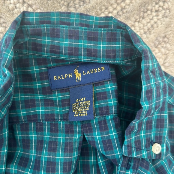 Ralph Lauren kids plaid button down - Picture 2 of 3